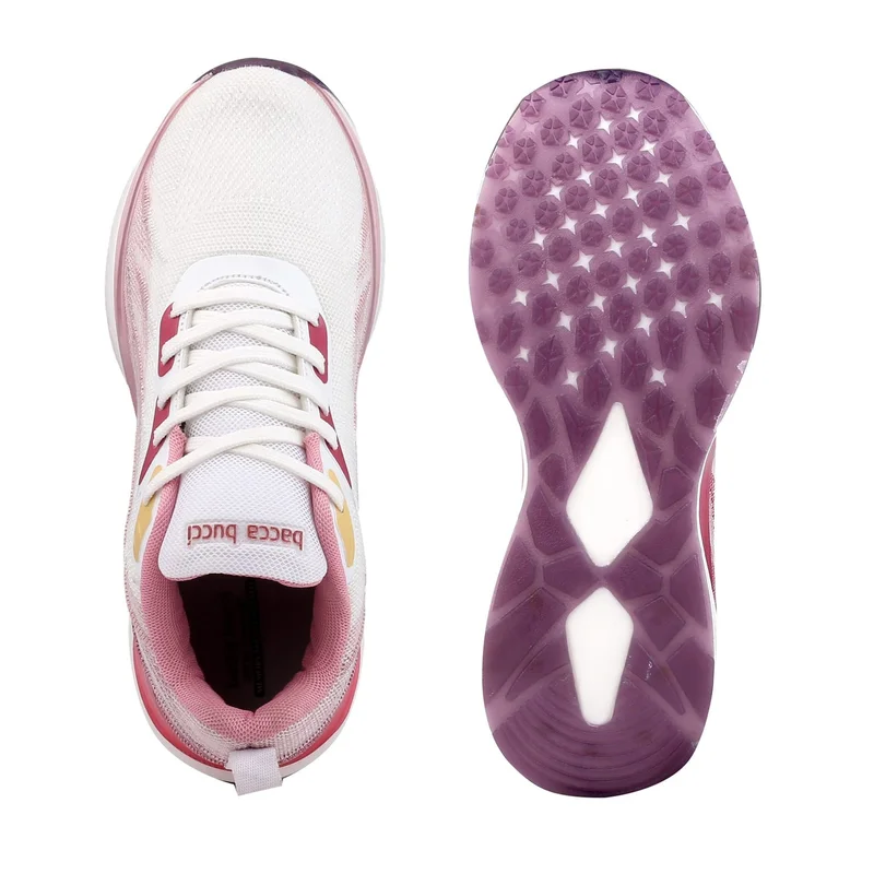 Bacca Bucci White Pink HYPERSOFT SERIES Sport Shoes for Women | Best Price UAE